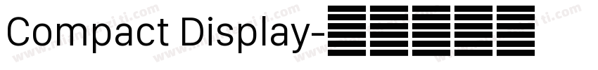 Compact Display字体转换